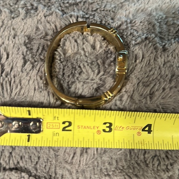 Women’s Goldtone “Golden”  Brand Cuff Watch Stainless Steel Japan Movement - Picture 7 of 7